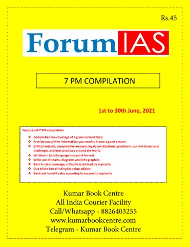 Forum IAS 7pm Compilation - June 2021 - [B/W PRINTOUT]