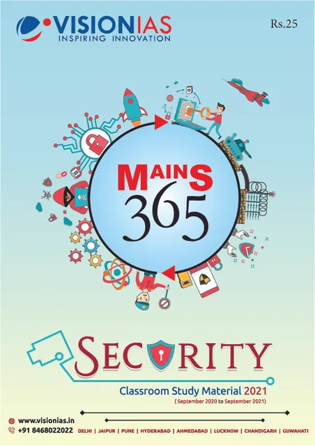 Vision IAS Mains 365 2021 - Security - [B/W PRINTOUT]