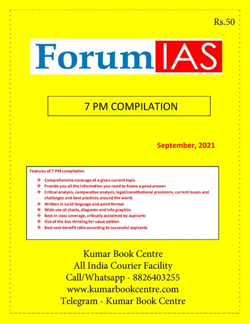 Forum IAS 7pm Compilation - September 2021 - [B/W PRINTOUT]