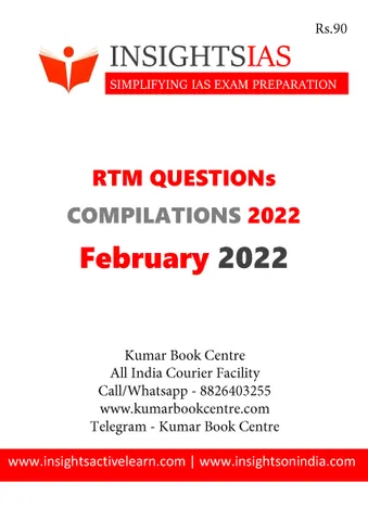 Insights on India Revision Through MCQs (RTM) - February 2022 - [B/W PRINTOUT]