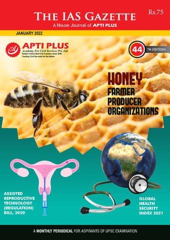 Apti Plus IAS Gyan IAS Gazette - January 2022 - [B/W PRINTOUT]