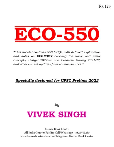 ECO 550 with Explanation 2022 - Vivek Singh - [B/W PRINTOUT]