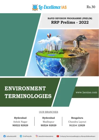 La Excellence Ready Reckoner RRP 2022 - Environment Terminologies - [B/W PRINTOUT]