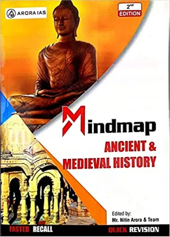 Mind Map Ancient and Medieval History  2nd Edition ARORA IAS (Quick Revision Mind Map) for UPSC/ IAS / PCS