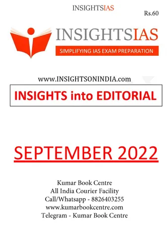 September 2022 - Insights on India Editorial - [B/W PRINTOUT]