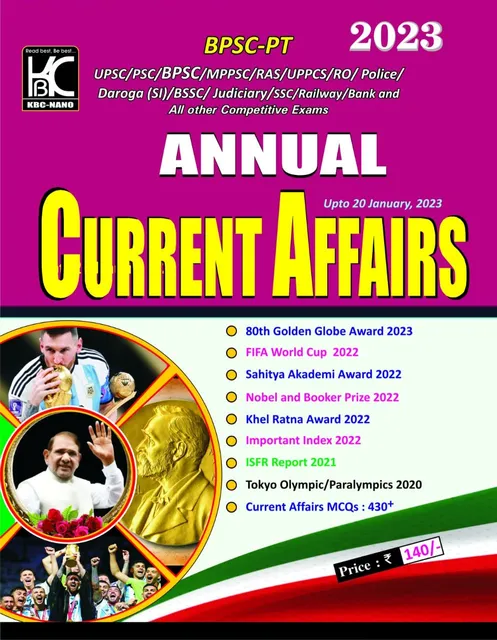 Annual Current Affairs (Up To 20 january 2022) Kbc Nano Publiction