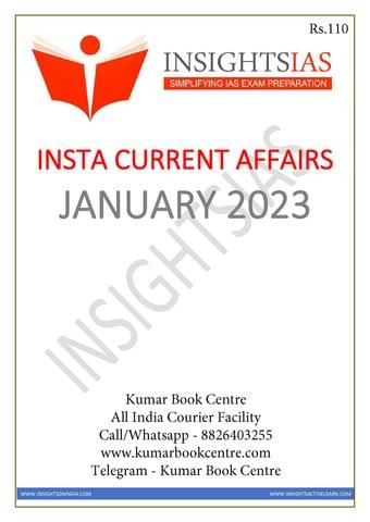 January 2023 - Insights on India Monthly Current Affairs - [B/W PRINTOUT]