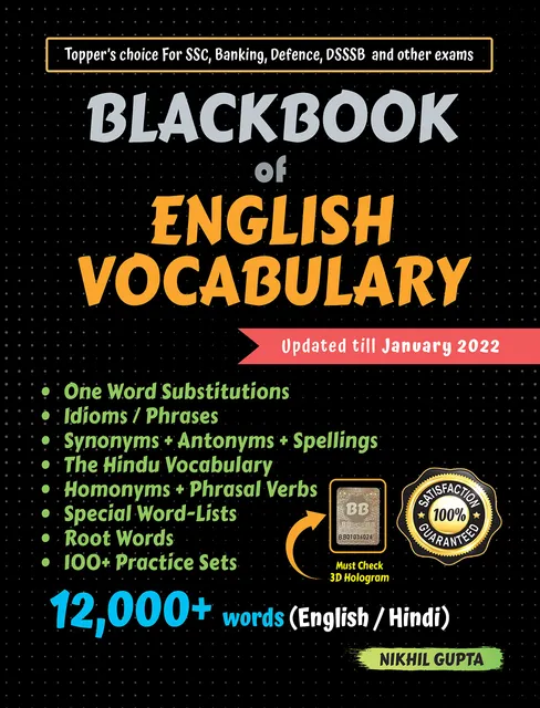 Blackbook of English Vocabulary January 2022 BY NIKHIL GUPTA