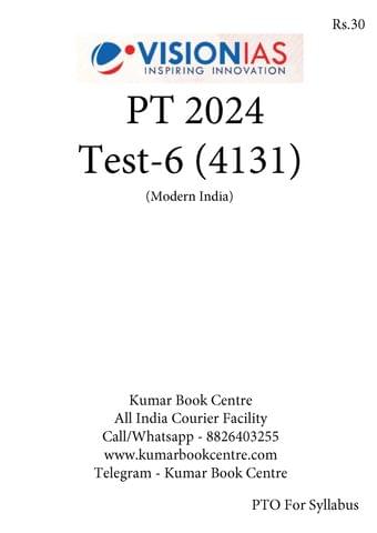 (Set) Vision IAS PT Test Series 2024 - Test 6 (4131) to 10 (4135) - [B/W PRINTOUT]