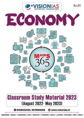 Economy - Vision IAS Mains 365 2023 - [B/W PRINTOUT]
