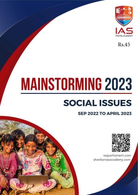 Social Issues - Shankar IAS Mainstorming 2023 - [B/W PRINTOUT]