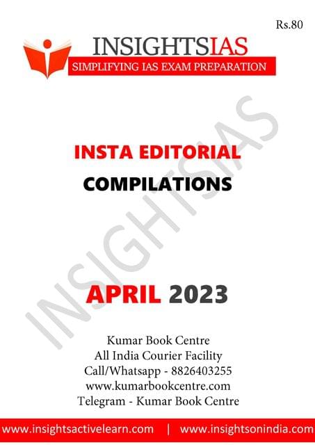 April 2023 - Insights on India Editorial - [B/W PRINTOUT]