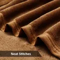 Soft Flannel Fleece Blanket Single Cocoa