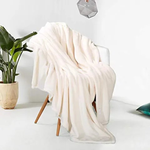 Soft Flannel Fleece Blanket Single Cocoa