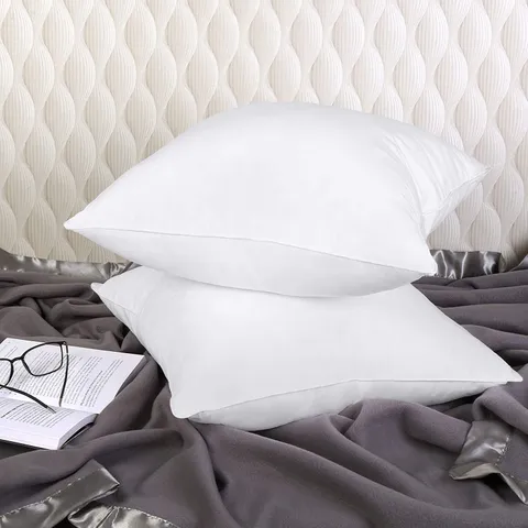 Ultra Soft  Pillow Cushion 2-Piece White