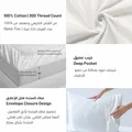 Octagonal Damask Print Cotton Comforter Set 5-Piece Single Light Grey