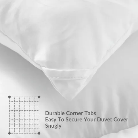 Down Alternative Hotel Style Duvet Insert Single White
