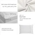 6-Piece King Size Cotton Comforter Set Reversible Pattern, Ivory/Multicolour