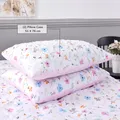 Ultrasonic Embroidered Floral Pattern Quilt Set 4-Piece Single Pink