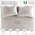 360°Elasticated Cotton Fitted Sheet Set 3-Piece King Cloud