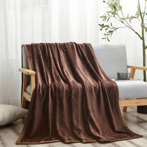 Fleece Blanket King Size,300GSM Soft and Cozy Lightweight Velvet Blanket Ideal For Couch, Bed, Travel, Camping , Sky Blue