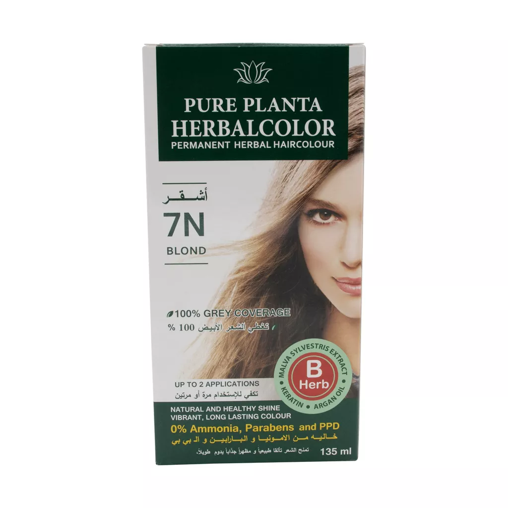 Herbal Hair Color Gel 7N Blond