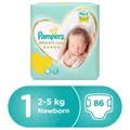 Premium Care Diapers Size (1) 86 Diapers