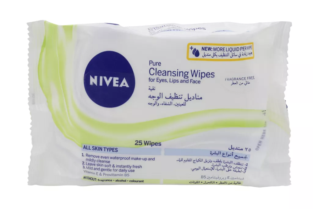 Pure Facial Cleansing Wipes 25Pcs