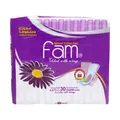 Women Napkins, Folded & Compressed, Super, With Wings, 30 Pads