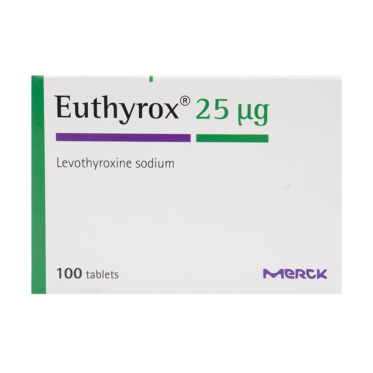 EUTHYROX Euthyrox 25mcg 100 Tab