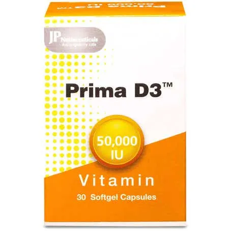 Prima Vitamin D3 50000 IU 30 Capsules