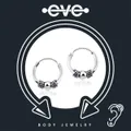 Ear Ring - E005 Hoop Silver Rope & Ball
Size   
7mm