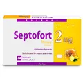 Septofort Lozenges Honey&Lemon 2 mg 24 Pcs