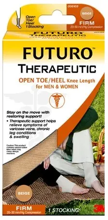 Therapeutic Open Toe Knee, LengthStockings, X-Large, Beige - 1 Pc
