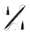 2-In-1 Eyebrow And Eyeliner Pen - Black/Soft Brown - EY003