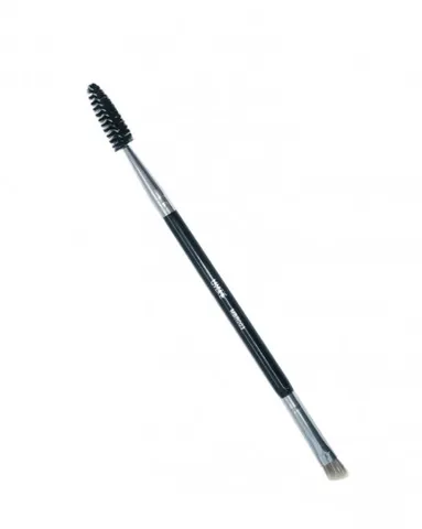 Double Ended Eyebrow Makeup Brush BlackSilverBlue MBR003
