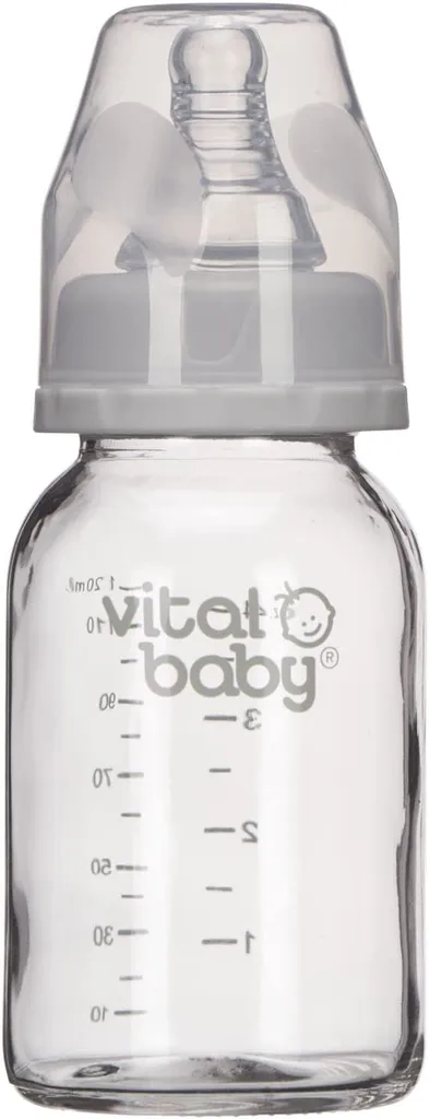 Vital Baby Glass Feeding Bottle 120Ml