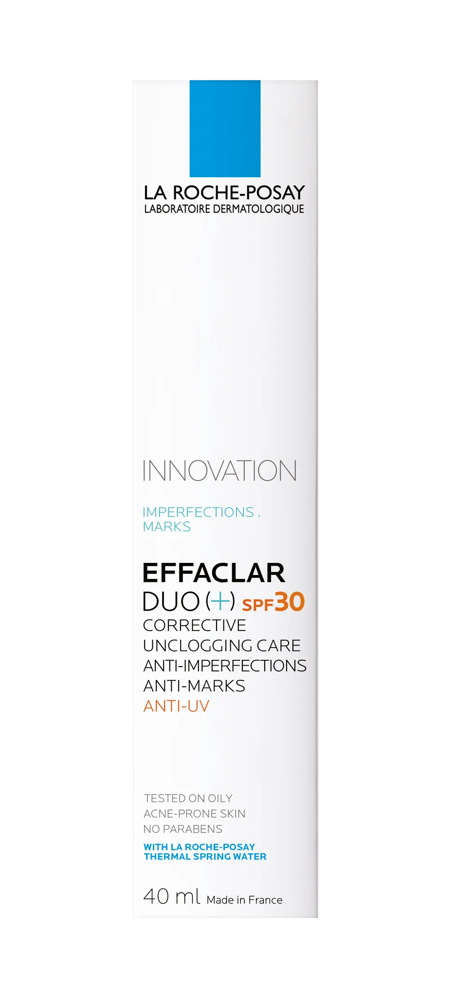 La Roche Posay Effaclar Duo+ SPF30 Acne Treatment Cream for Oily and Acne Prone Skin 40ml