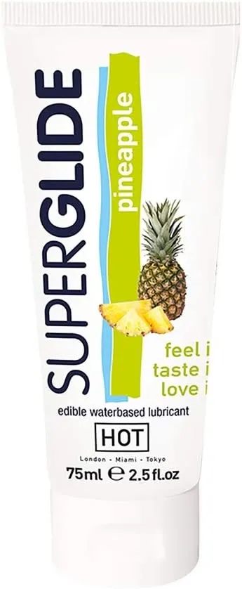 Hot Superglide Waterbased Pineapple 75Ml