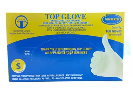 Top Gloves Latex Small