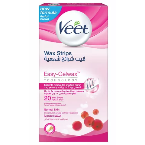 Hair Removal Cold Wax Strips Normal Skin 20'S