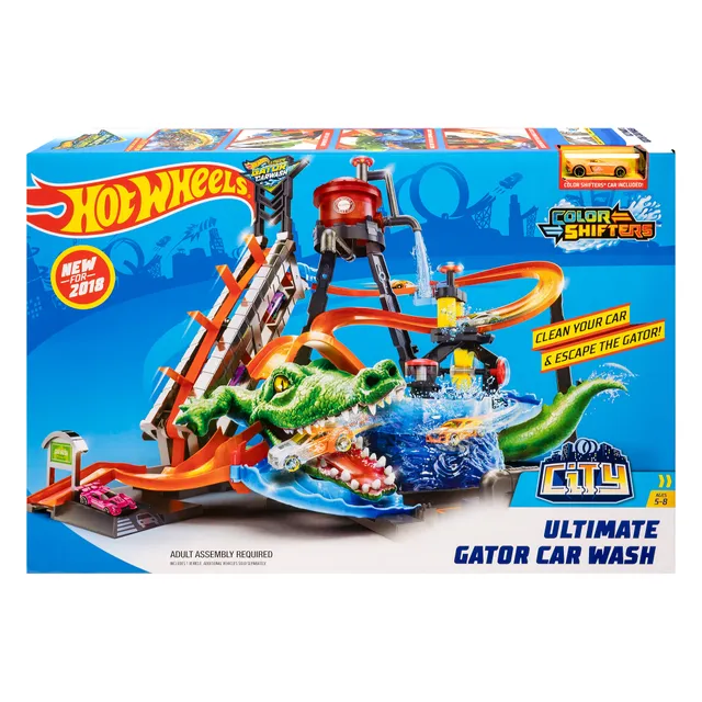 HW COLOR SHIFTERS ULTIMATE GATOR CAR WASH PLAYSET