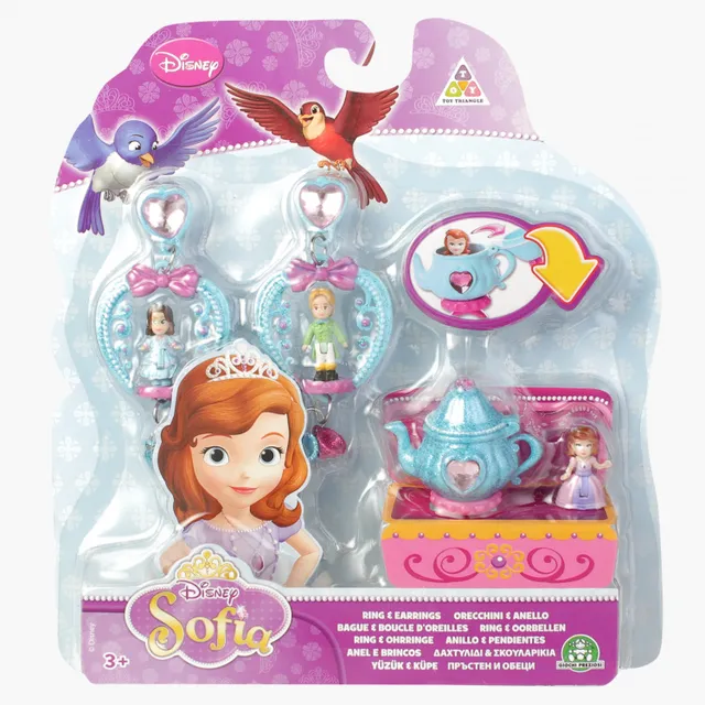 SOFIA THE FIRST - RING AND EARRINGS WITH 3 MINI D