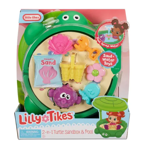 Little Tikes Lilly Tikes 2-in-1 Turtle Sandbox & Pool