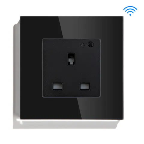 سوكيت كهرباء مخرج واحد اسود واي فاي