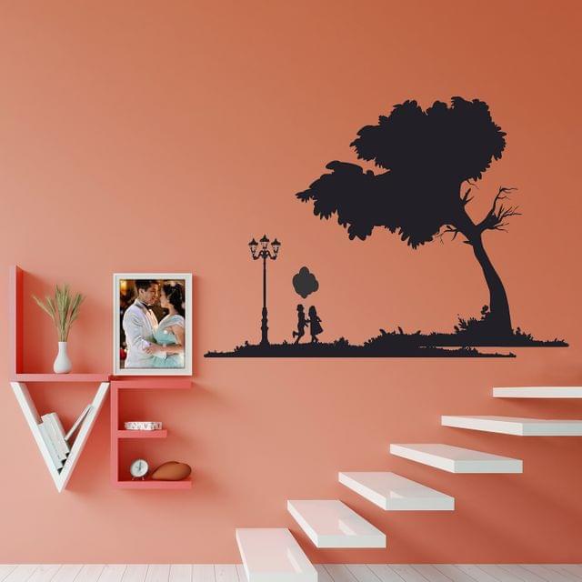 DIY Wall Stickers Park Silhouette for Home D?cor (36"X24")