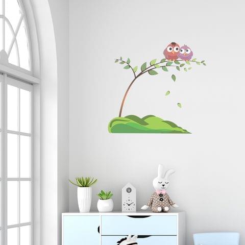 DIY Wall Stickers Two Owls for Home D�cor (12"X12")