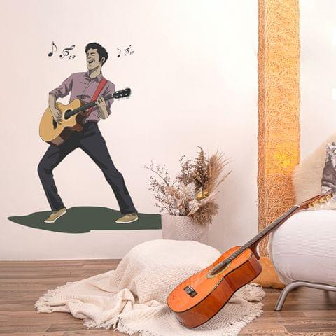 DIY Wall Stickers Guitarist for Home D�cor (24"X24")