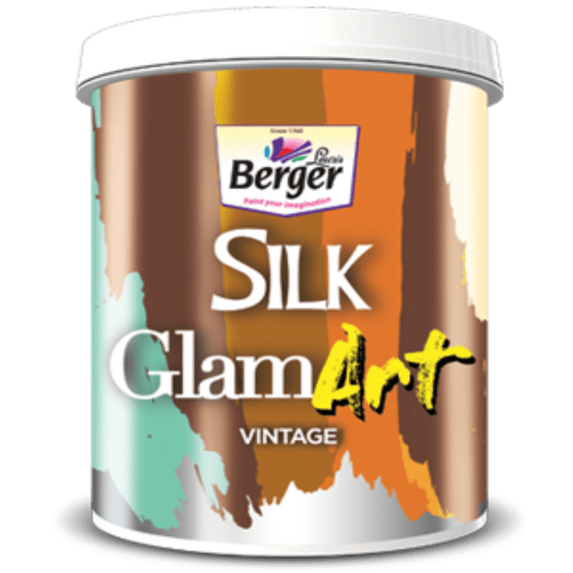 Berger Silk GlamArt Vintage Finish for Interior Textures on walls | 100% acrylic emulsion paint | 1 Litre