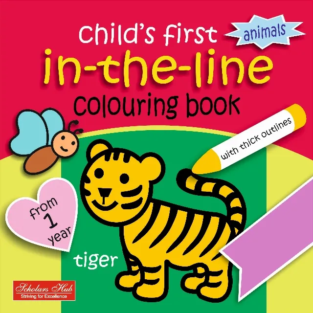 In the line colouring book-Animals